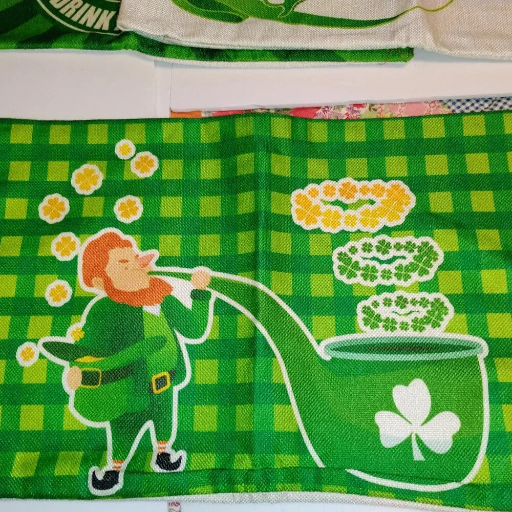 Set of four St. Patrick's pillow covers